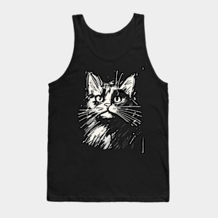 Cat Sketch Tank Top